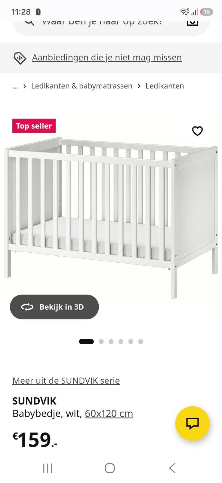 ledikant goede staat, Ophalen, Zo goed als nieuw, Ledikant