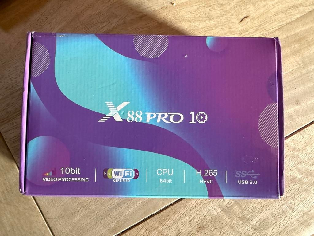 X88 PRO 10 Android TV Box 4GB RAM 64GB ROM, Audio, Tv en Foto, Mediaspelers, Ophalen of Verzenden, Minder dan 500 GB