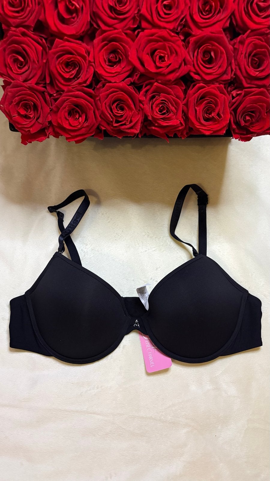 Antigel 75C push-up BH - Zwart, Verzenden, Zwart, BH