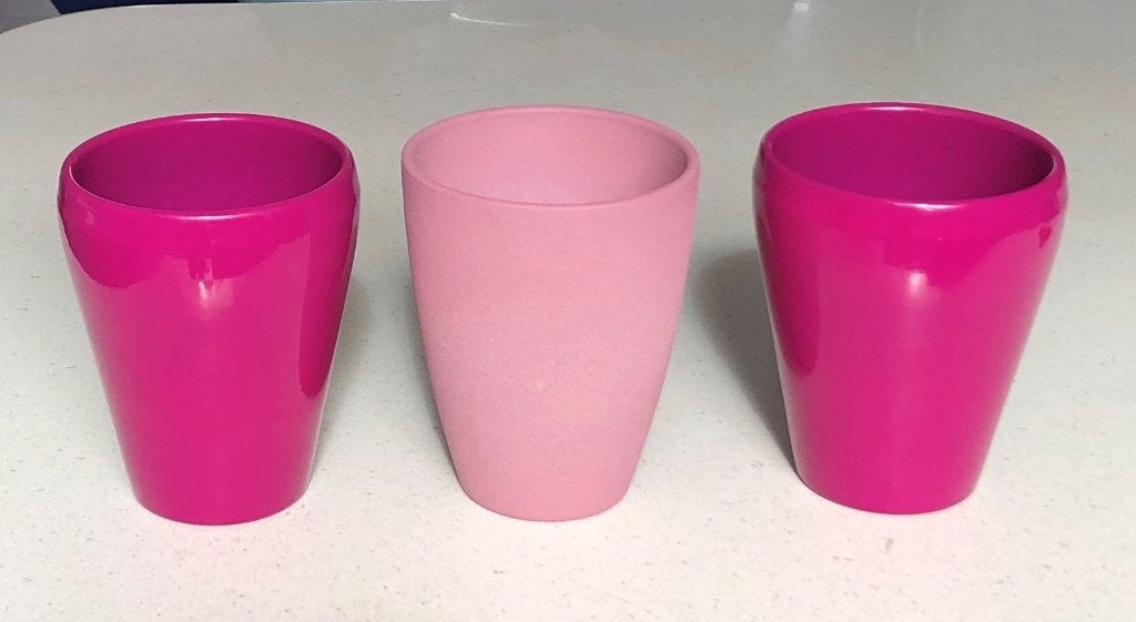 Set mooie BLOEMPOT 2x cyclaam 1x roze - Bloempotten 17 cm, Rond, Ophalen of Verzenden, Zo goed als nieuw, Binnen