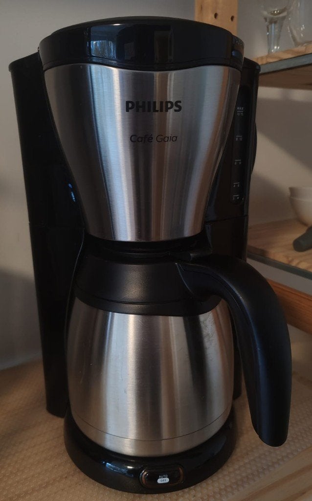 Philips Café Gaia coffee maker with thermal jug, Ophalen, Afneembaar waterreservoir, 10 kopjes of meer, Koffiemachine