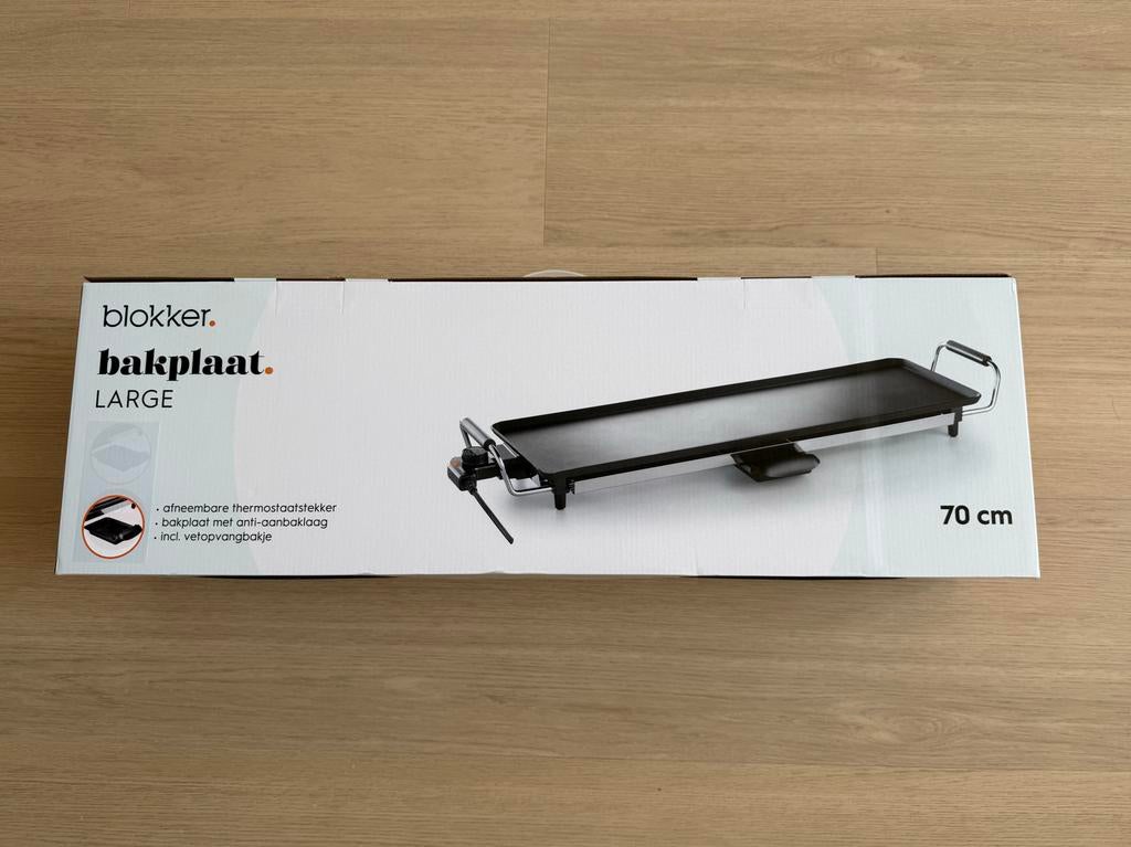 Blokker Bakplaat Large 70 cm - Nieuw in doos, Ophalen, Nieuw, Tafelgrill