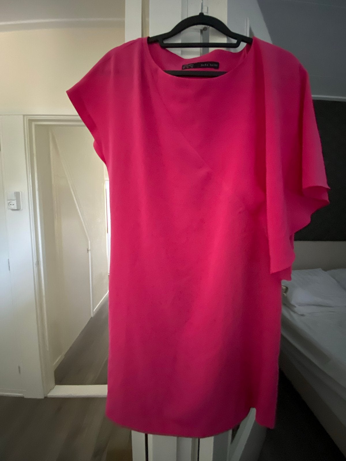 Zara Basic roze jurk maat XS, Verzenden, Zo goed als nieuw, Roze, Maat 34 (XS) of kleiner