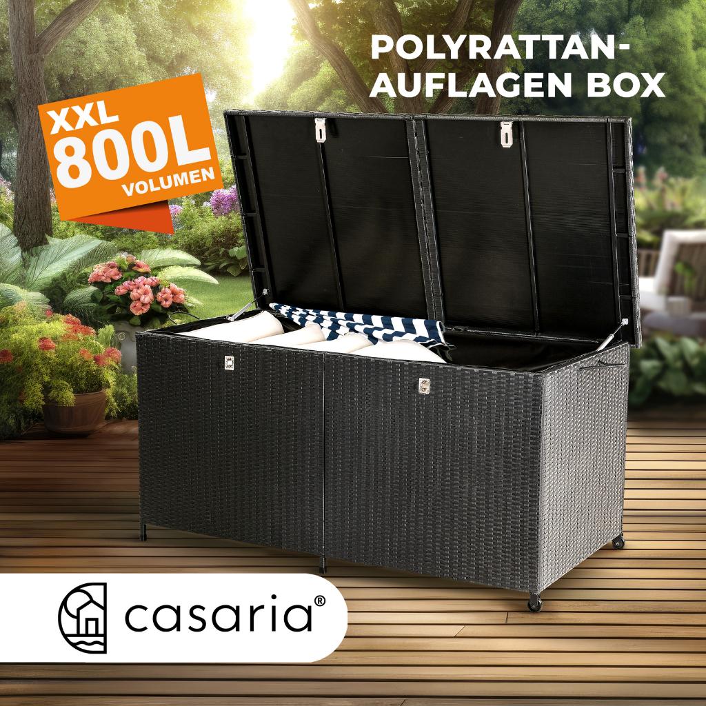 Opbergbox opbergkist tuinkussens polyrotan 625L GRTS BEZORGD, Verzenden, Nieuw, Nvt, Nvt