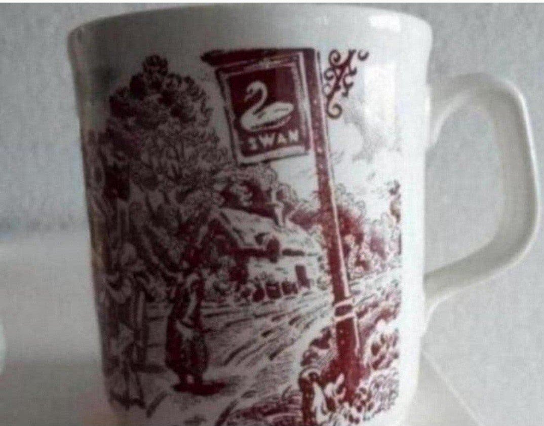 Vintage Cartwights of England Staffordshire Mok, Gebruikt, Overige merken, Keramiek, Vintage