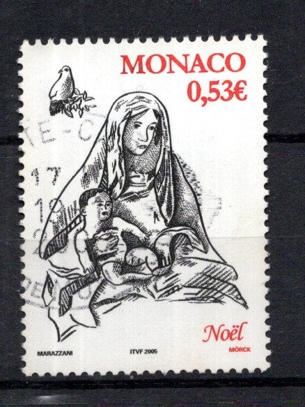 Monaco. Gestempeld. Jaar 2005; Kerst, Ophalen of Verzenden, Monaco, Gestempeld