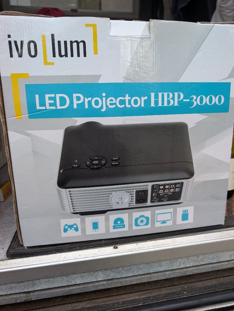 Beamer Full HD Led Projector Ivolum, LED, Ivolum, Nieuw, Ophalen of Verzenden