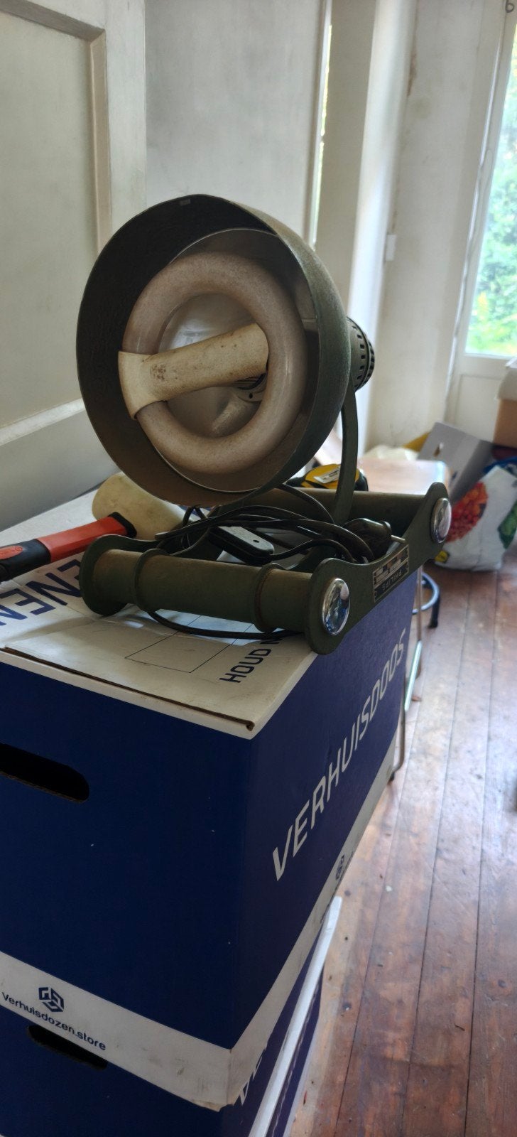Vintage Philips Infraphil 7525 warmtelamp (1940s), Ophalen of Verzenden