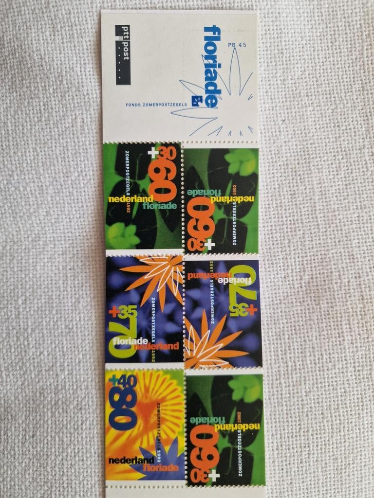 Postzegelboekje 45 Nederland 1992 Zomerzegels Floriade, Postzegels en Munten, Postzegels | Nederland, Postfris, Na 1940, Ophalen of Verzenden