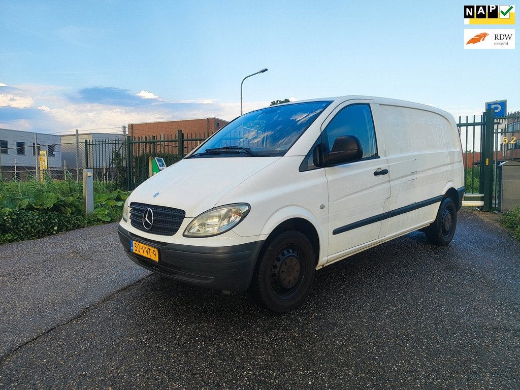 Mercedes-Benz Vito 109 CDI 320 Amigo Airco! Apk! Nap!, Auto's, Gebruikt, Wit, Bedrijf, Grijs