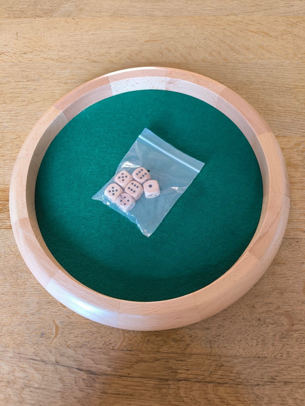 Houten Dice Tray, Hobby en Vrije tijd, Gezelschapsspellen | Overige, Vijf spelers of meer, Ophalen of Verzenden, Zo goed als nieuw