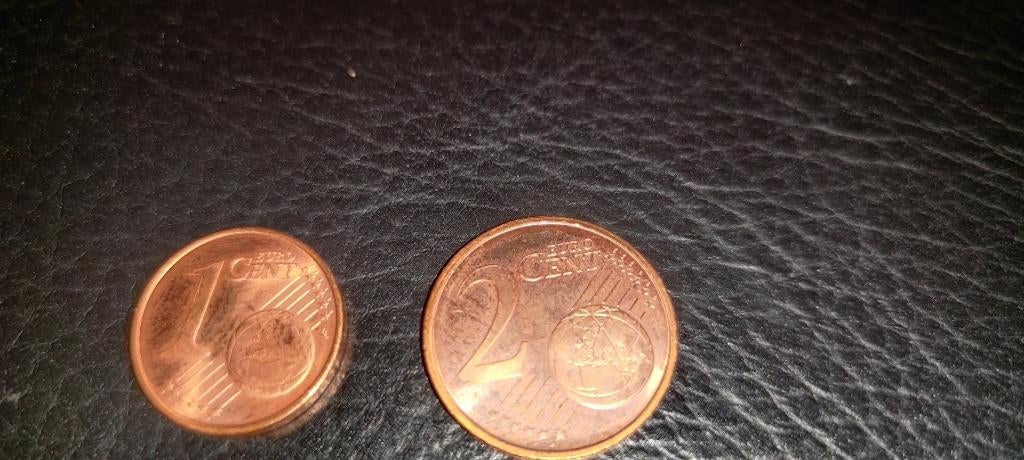 1 en 2 cent Finland, Postzegels en Munten, Munten | Europa | Euromunten, Ophalen of Verzenden, Finland