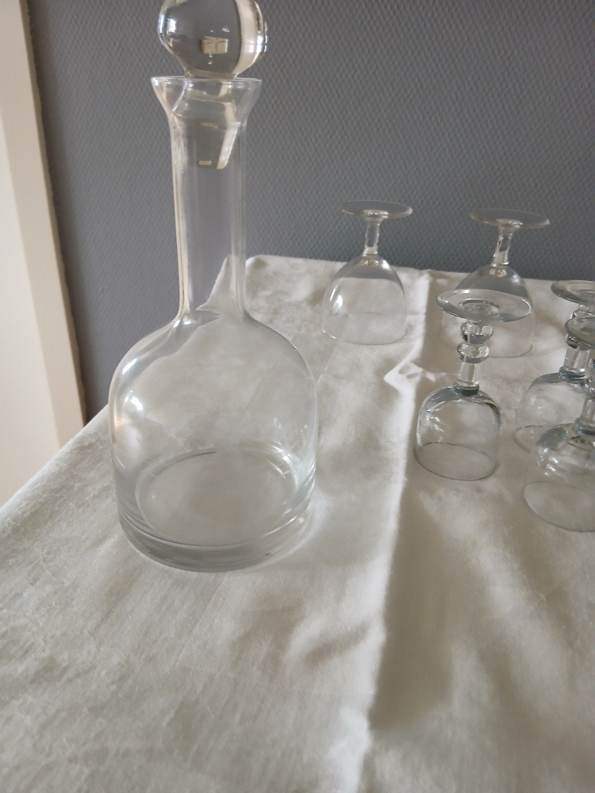 karaf en glaasjes, Glas, Ophalen of Verzenden, Zo goed als nieuw