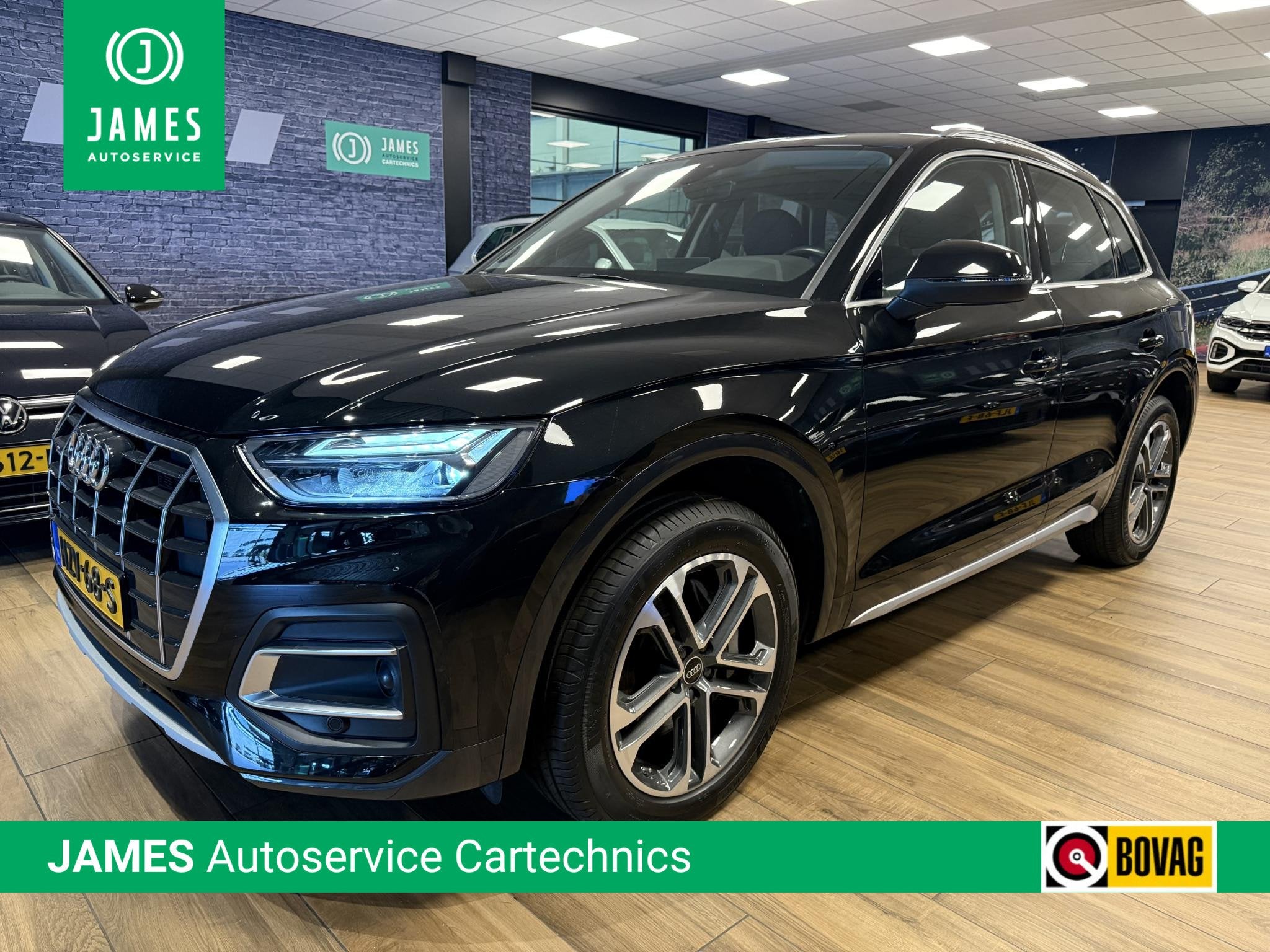 Audi Q5 50 TFSIe Advanced edition PHEV|Carplay|Elek.Achterkl, Auto's, Automaat, Gebruikt, 4 cilinders, Zwart