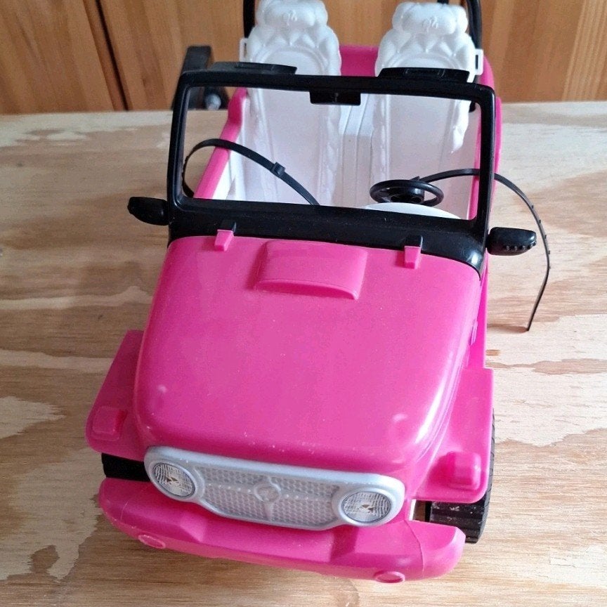 Barbie auto Roze, Ophalen of Verzenden, Gebruikt