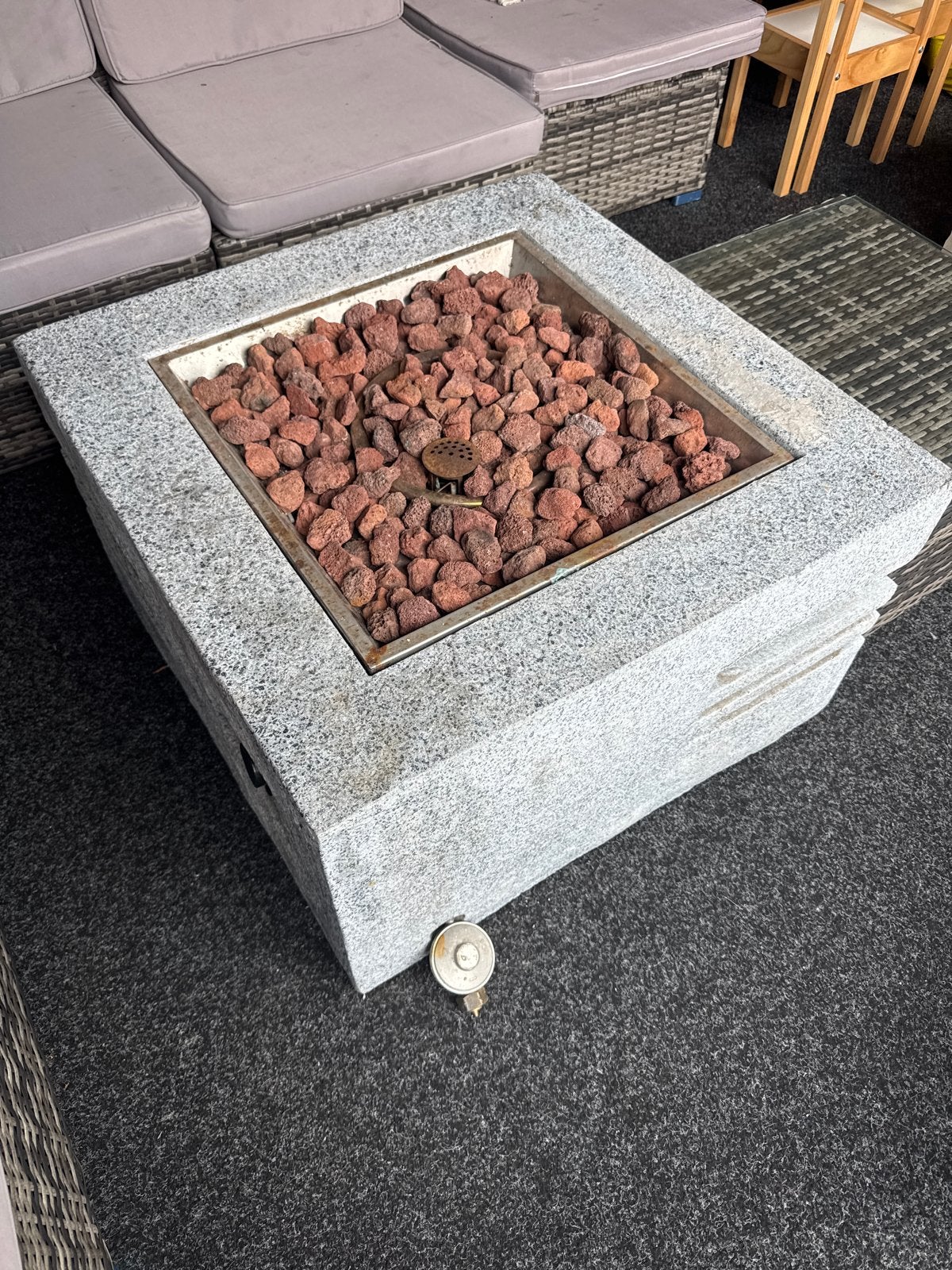 Gebruikte vuurtafel in goede staat (zonder gasfles), Ophalen of Verzenden, Gebruikt