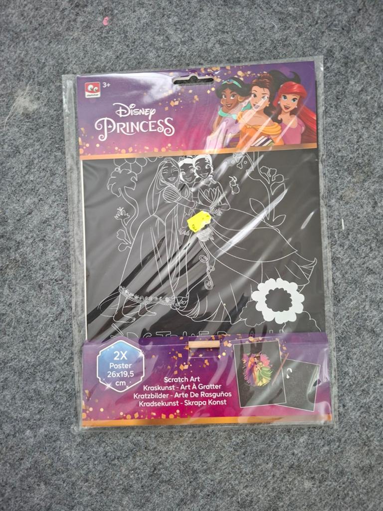 Disney Princess Scratch Art Kraskunst - 2x Poster, Ophalen of Verzenden
