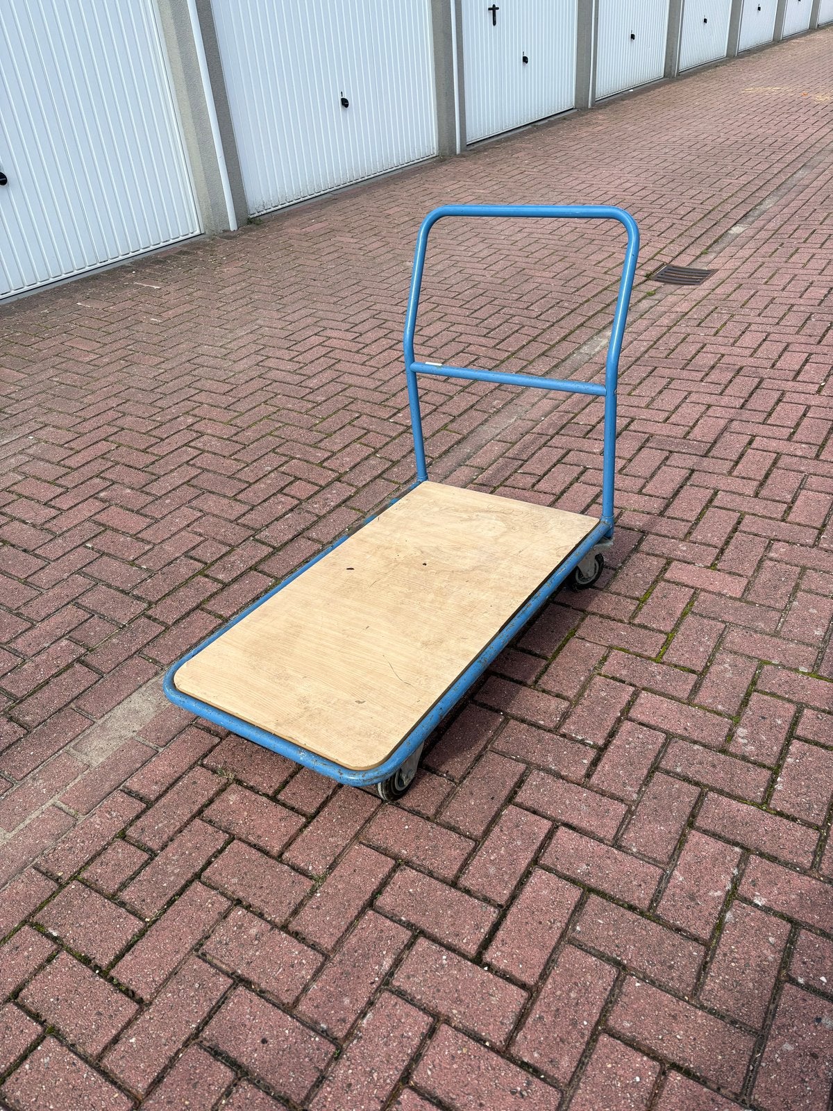 Stevige transportkar / plateauwagen - Ideaal voor verhuizing, Ophalen, Gebruikt, Transportkar