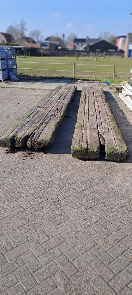 Draglineschotten, Gebruikt, Overige typen, Ophalen of Verzenden, Overige houtsoorten