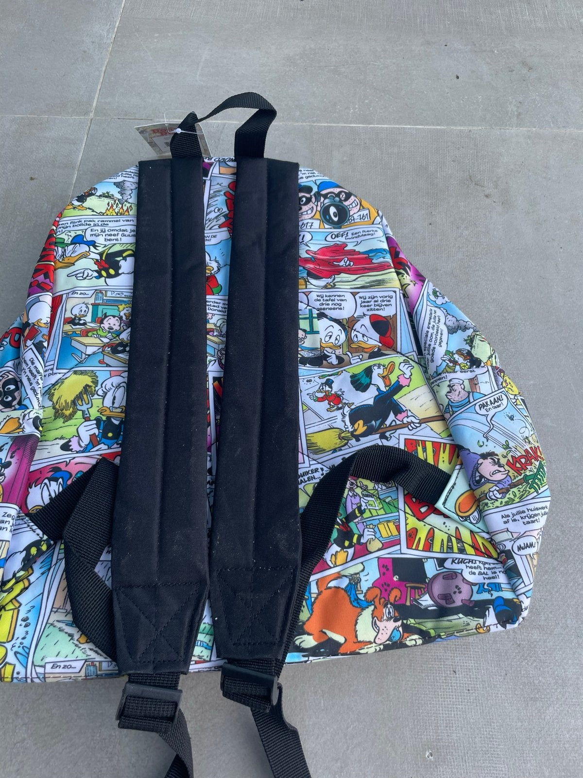 Donald duck rugtas, Sieraden, Tassen en Uiterlijk, 45 tot 60 cm, Disney of Dora, 25 tot 40 cm, Nieuw