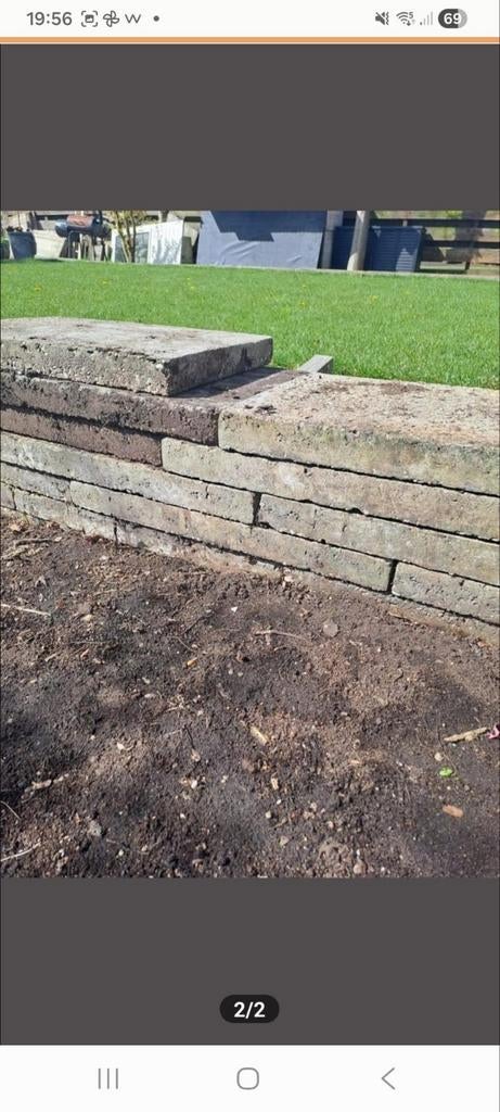 Grindtegels voor terras of pad, Ophalen, Gebruikt, 5 tot 10 m², Grind