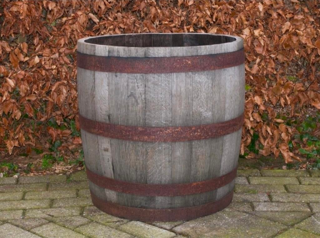 old look eikenhouten bloembakken! Aanbieding, Tuin en Terras, Regentonnen, 150 liter of meer, Ophalen, Nieuw, Hout