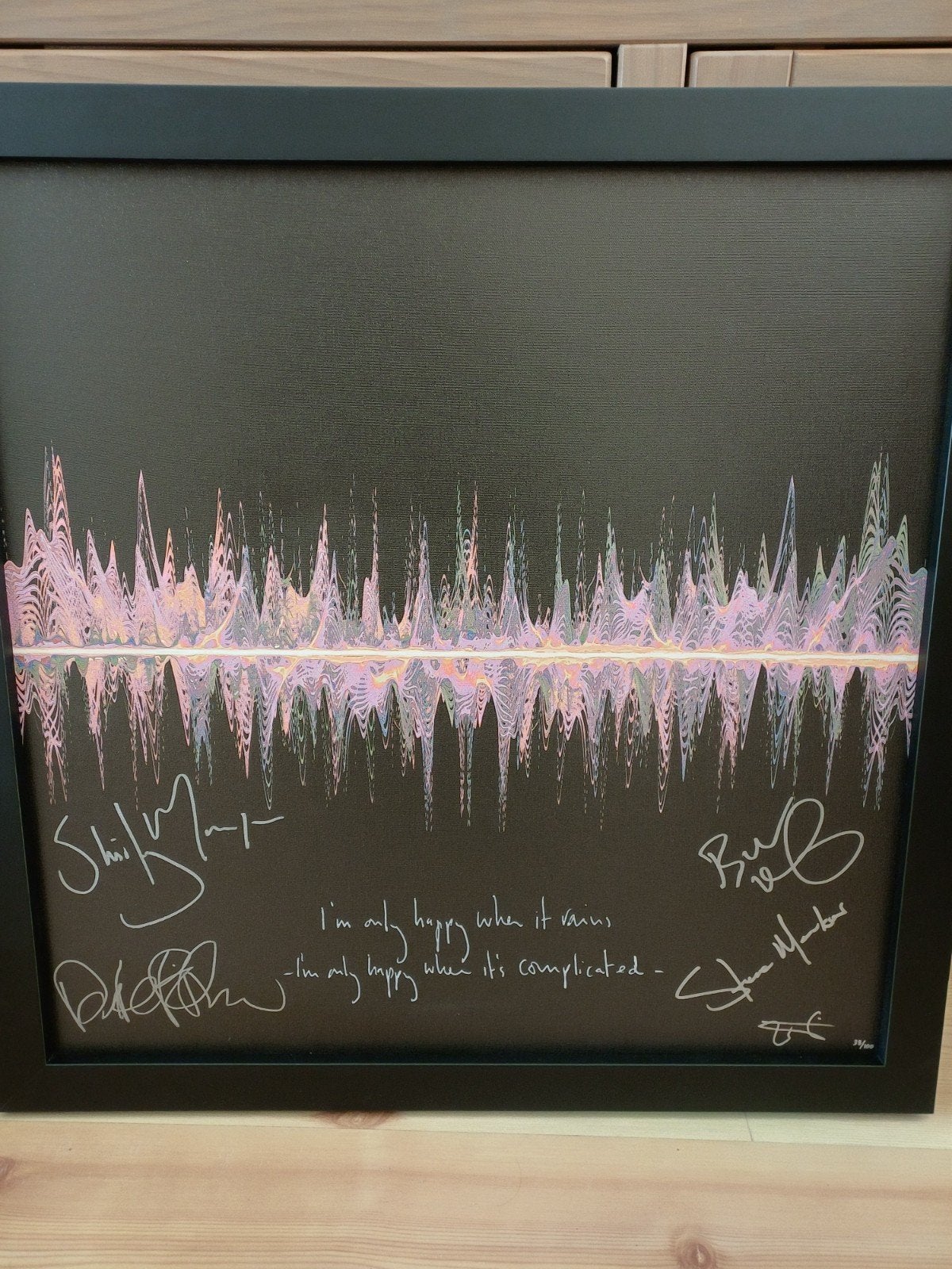Garbage 'Only Happy When It Rains' gesigneerde print, Ophalen, Gesigneerd