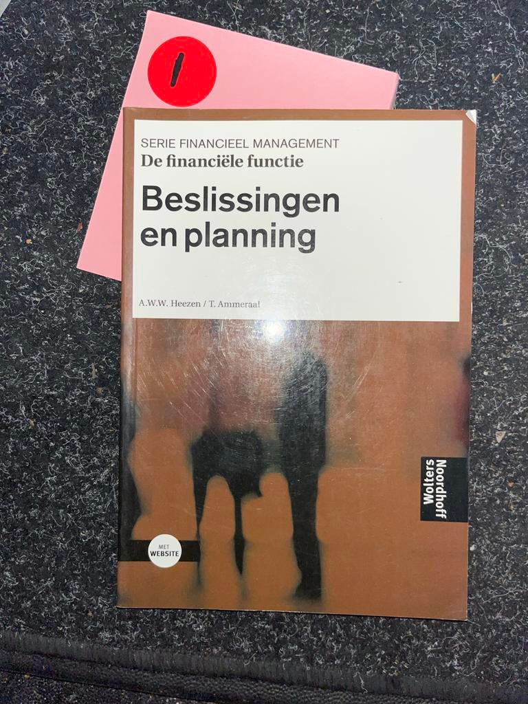 Financieel Management: Beslissingen en planning, Ophalen of Verzenden, Zo goed als nieuw, Economie en Marketing