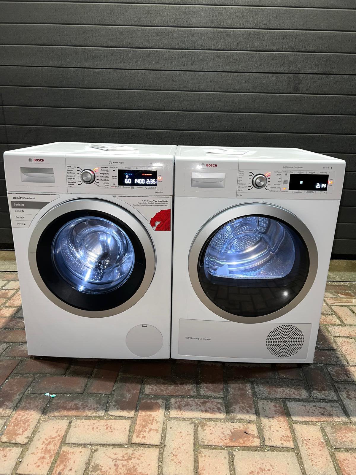 SUMMERDEAL! BOSCH 9KG IDOS WASMACHINE BOSCH 9KG WPDROGER!, 8 tot 10 kg, Ophalen of Verzenden, Voorlader, 85 tot 90 cm