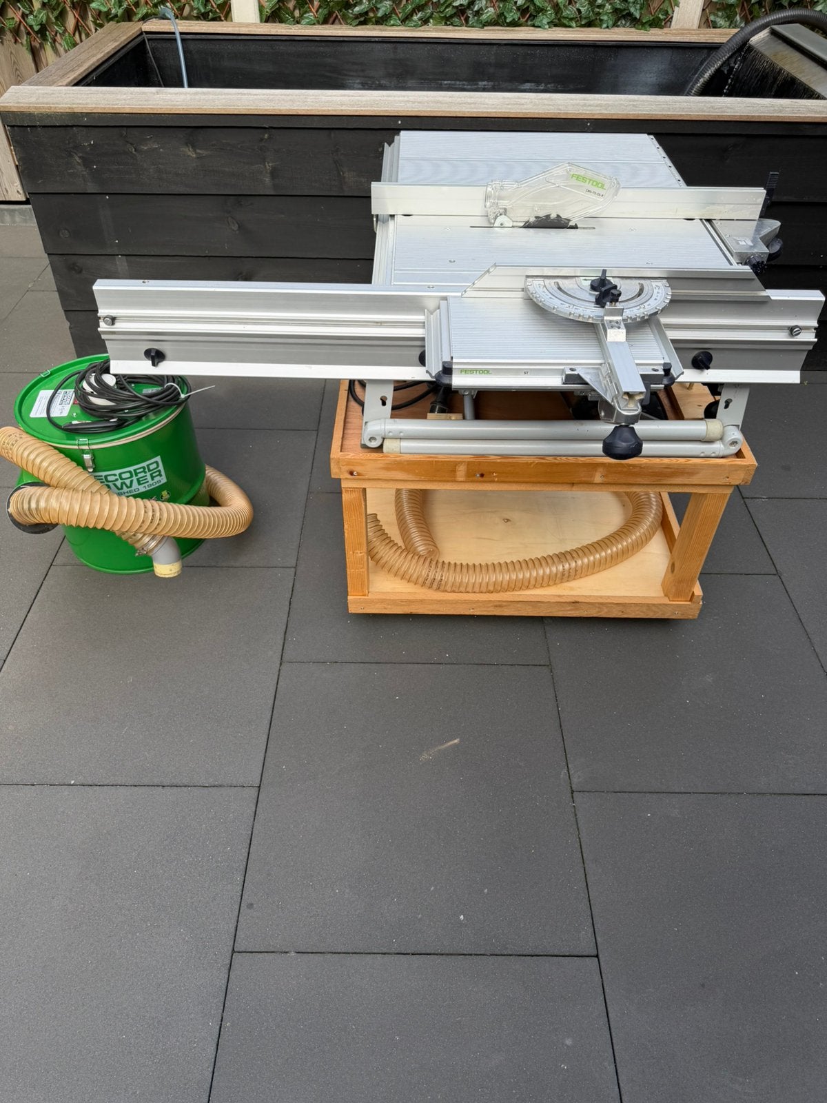 Festool zaagtafel incl invalzaag verbreedtset/schuifrail, Ophalen of Verzenden, Zo goed als nieuw
