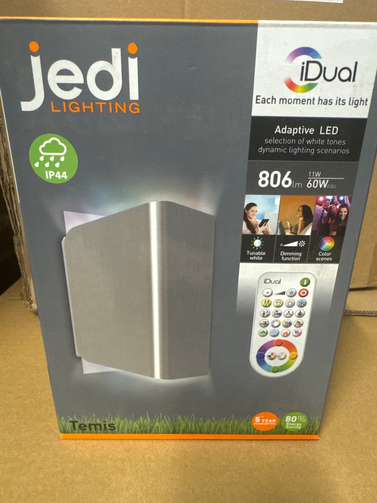 Jedi Lighting iDual Temis LED Buitenlamp IP44 Dimbaar, Metaal, Overige merken, Nieuw, Ophalen of Verzenden