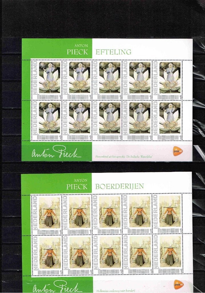 Anton Pieck set 25 vel 10x waarde 1 / 16.1v, Postzegels en Munten, Ophalen of Verzenden, Postfris