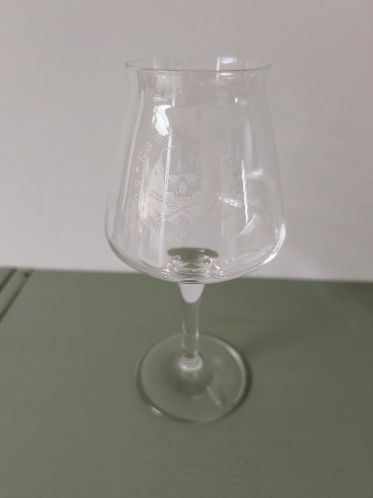 Bierglas met logo - Kaetelke Brewing, Ophalen of Verzenden, Zo goed als nieuw, Overige merken, Glas