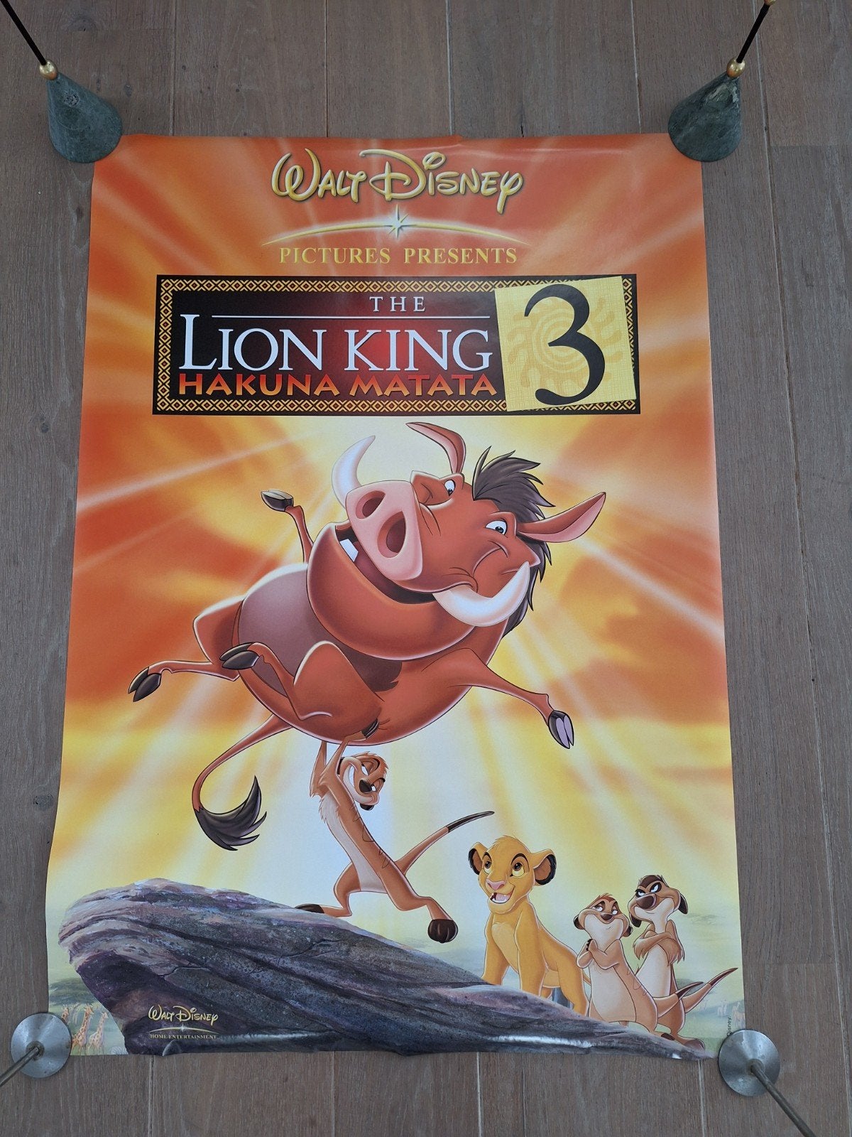 De Leeuwenkoning 3: Hakuna Matata Filmposter, Rechthoekig Staand, Ophalen of Verzenden, Zo goed als nieuw, A1 t/m A3