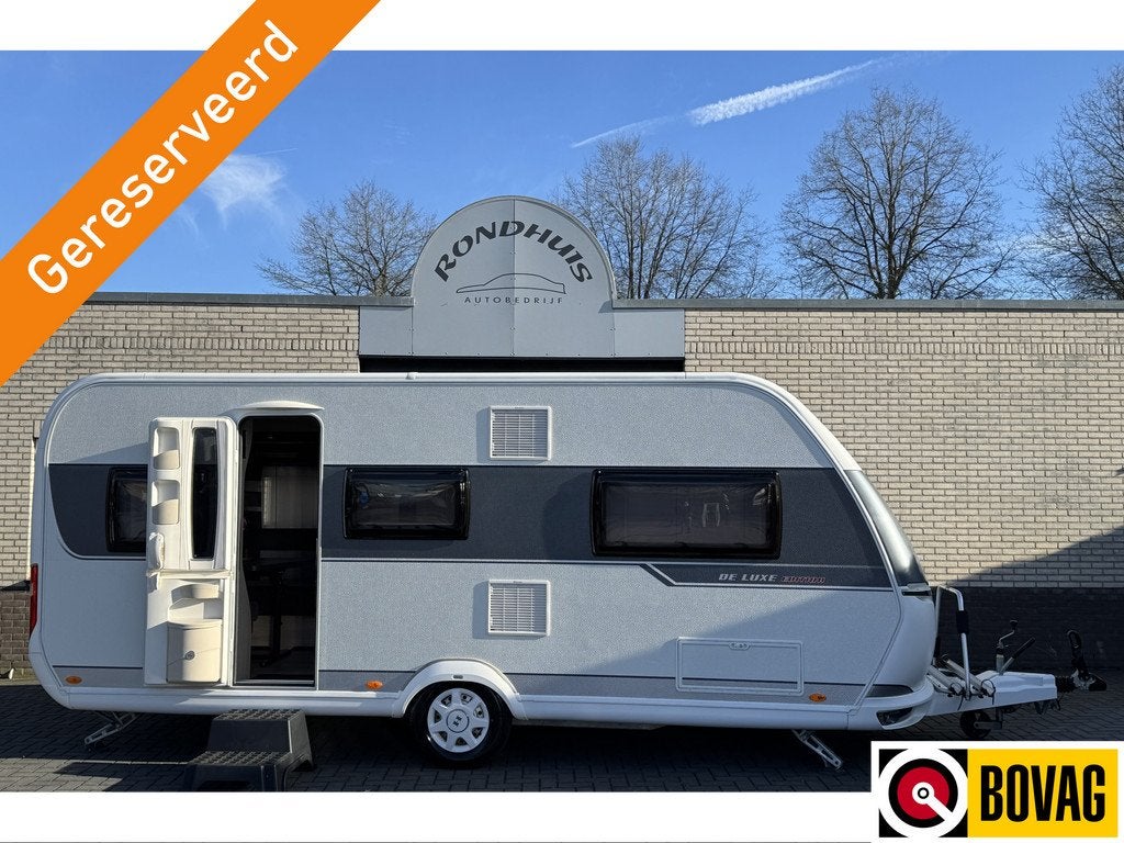 Hobby De Luxe Edition 495 UL met enkele bedden *Fietsendrage, Caravans en Kamperen, Vast bed, Rondzit, Hobby, 7 tot 8 meter