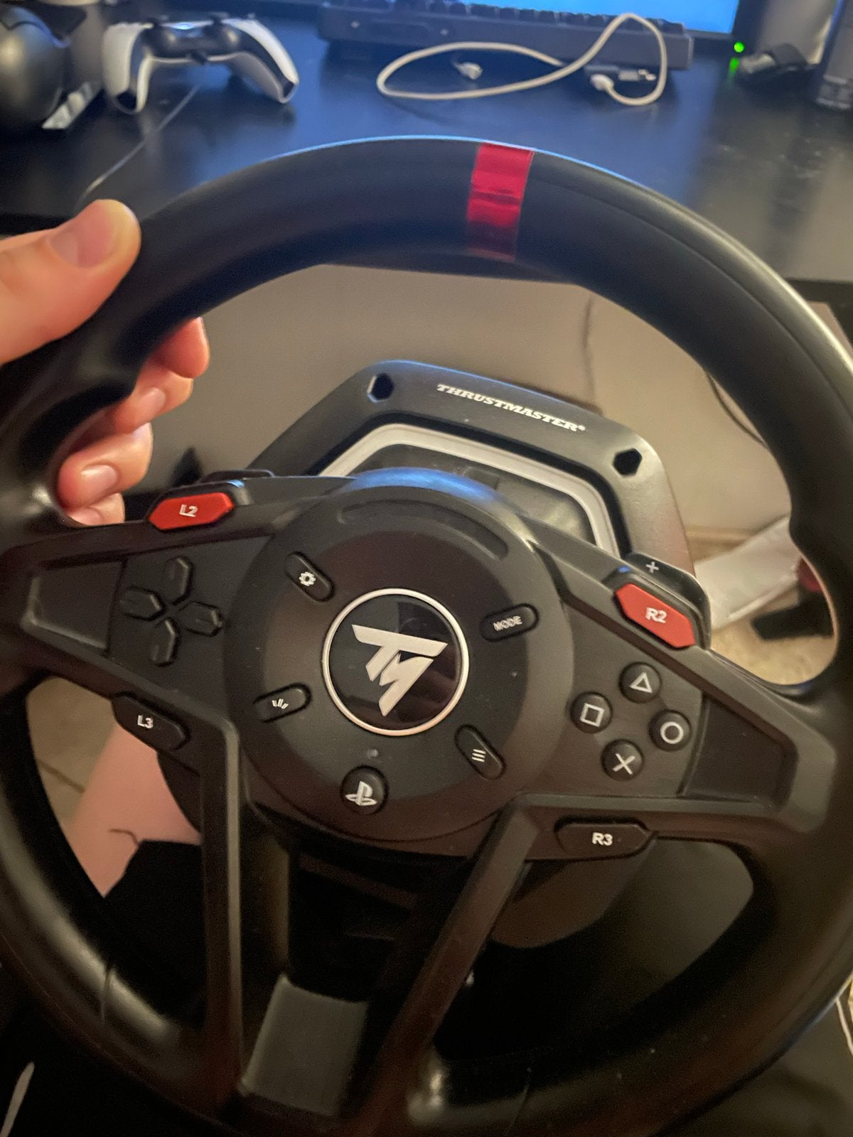 Thrustmaster T128 Racestuur PS5 - Ideaal voor beginners!, Ophalen of Verzenden, Zo goed als nieuw, Racen en Vliegen