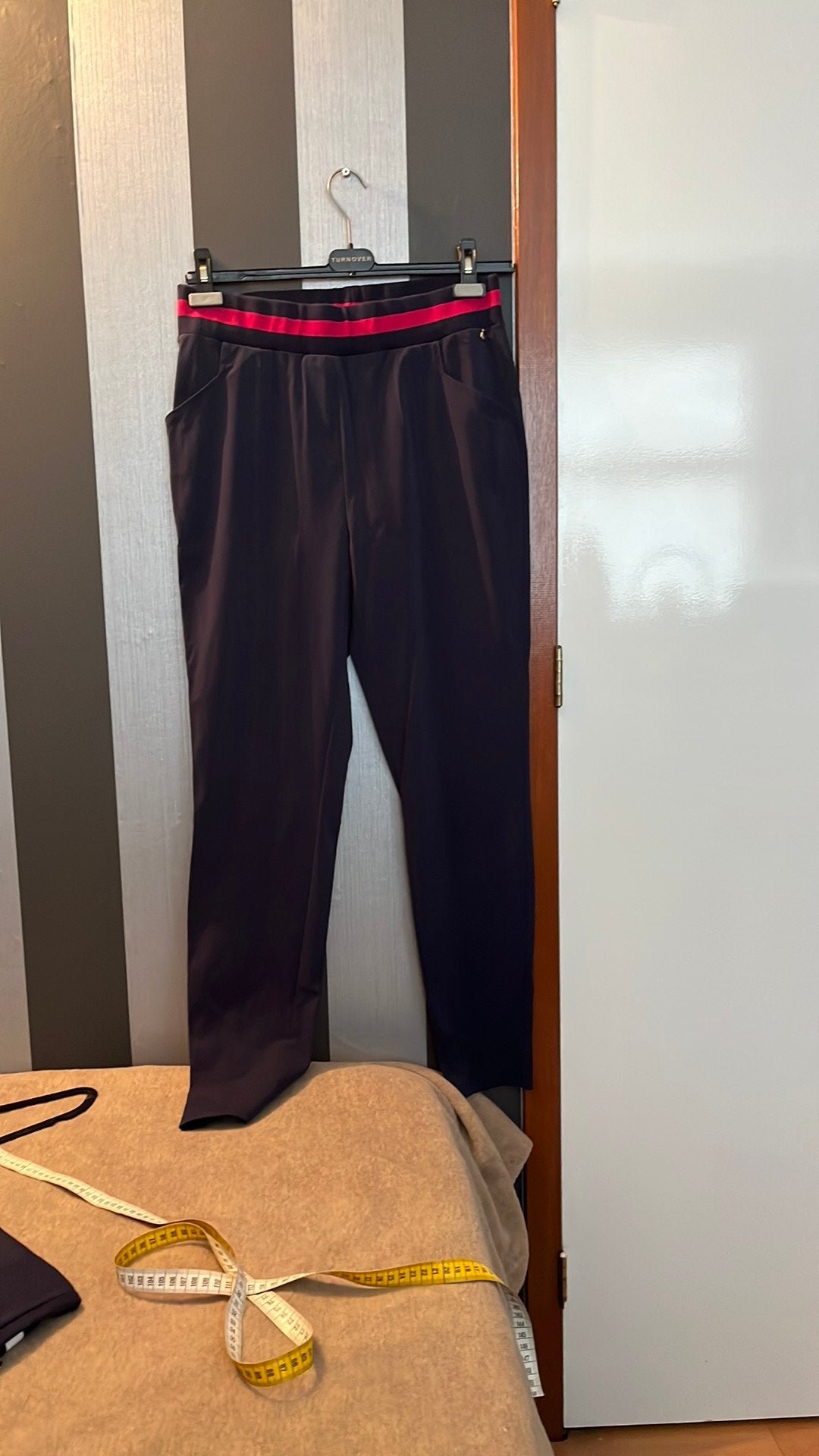 Daelin travelstof broek maat xl, Blauw, Maat 46/48 (XL) of groter, Ophalen of Verzenden, Zo goed als nieuw