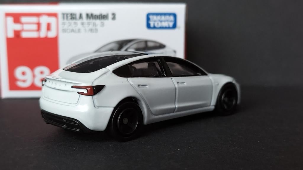 Tesla Model 3 Facelift 1:63 Tomica Tomy Pol, Japan, Auto, Verzenden, Nieuw