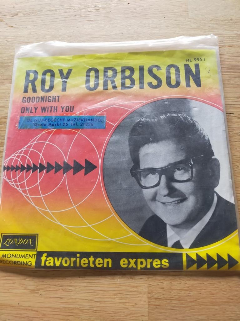 Roy Orbison , goodnight, Cd's en Dvd's, Vinyl Singles, Zo goed als nieuw, Pop, Ophalen of Verzenden