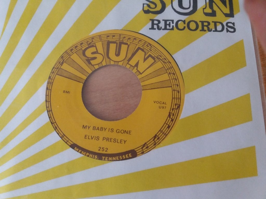 Elvis Presley Single ( Sun Records ), Voor 1960, 7 inch, Single, Ophalen of Verzenden
