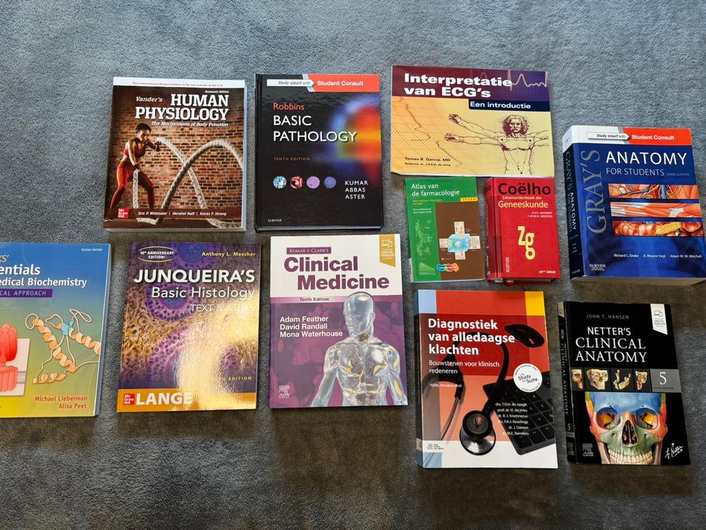 Boekenpakket B geneeskunde VU, Boeken, Ophalen of Verzenden, Beta, Zo goed als nieuw, WO