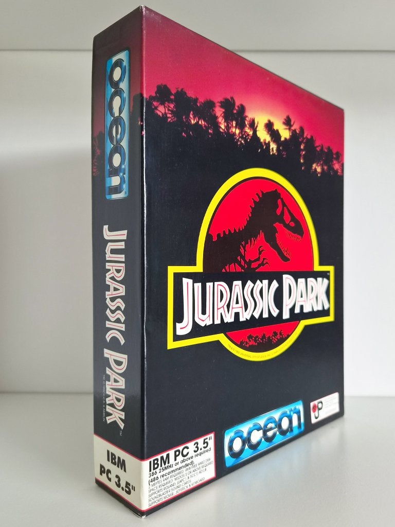 Jurassic Park - PC Big Box (3.5" IBM), Avontuur en Actie, 1 speler, Ophalen of Verzenden, Zo goed als nieuw
