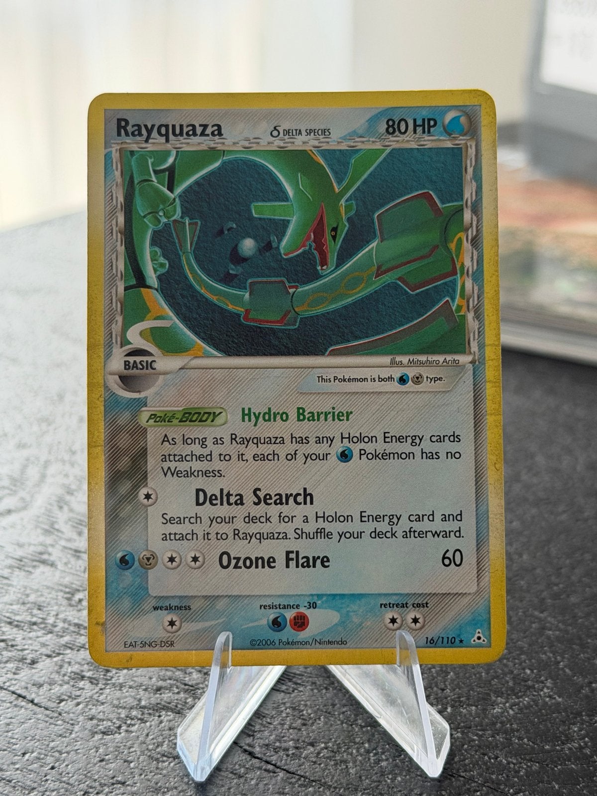 Zeldzame Rayquaza Delta Species Holo Pokémon Kaart 16/110, Hobby en Vrije tijd, Verzamelkaartspellen | Pokémon, Ophalen of Verzenden
