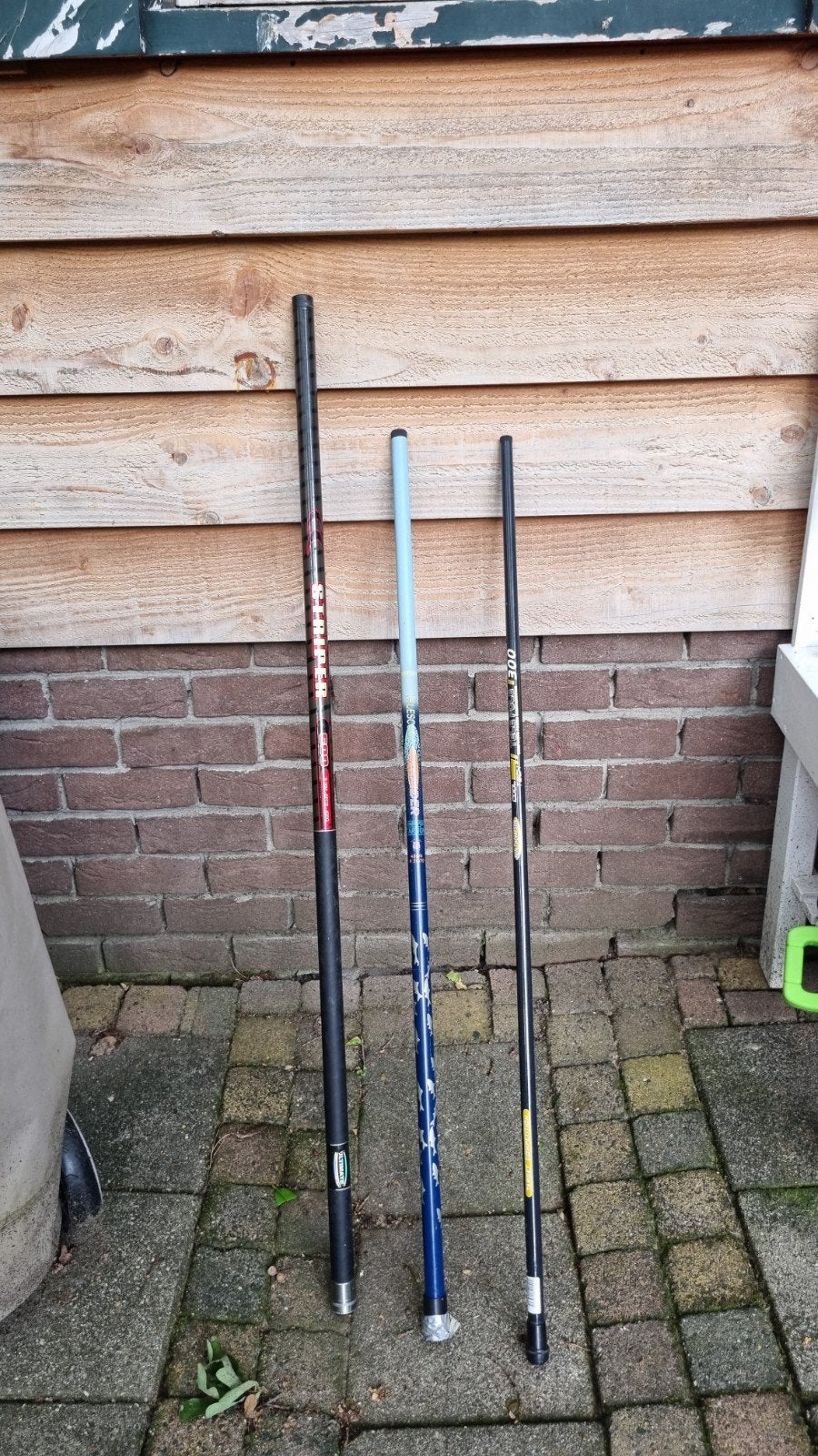 Set van 3 Vaste Hengels: 6m, 4m, 3m (Nieuw & Gebruikt), Ophalen, Zo goed als nieuw, Vaste hengel