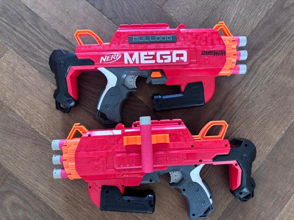 2X Nerf Mega bulldog- met pijltjes, Ophalen, Zo goed als nieuw