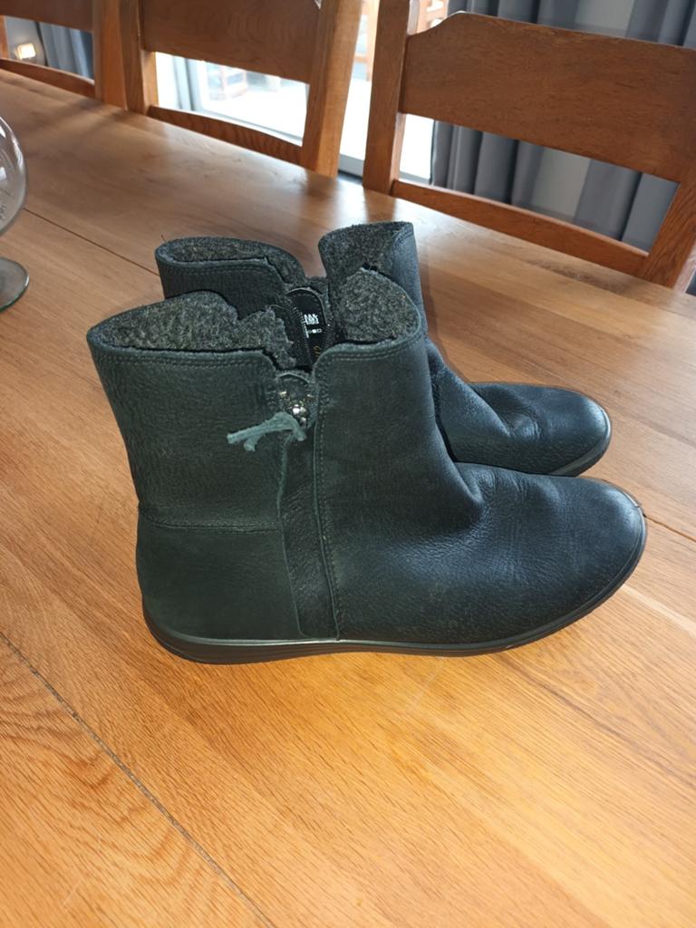 Ecco dameslaars 41 zwart, Ophalen of Verzenden, Zo goed als nieuw, Zwart