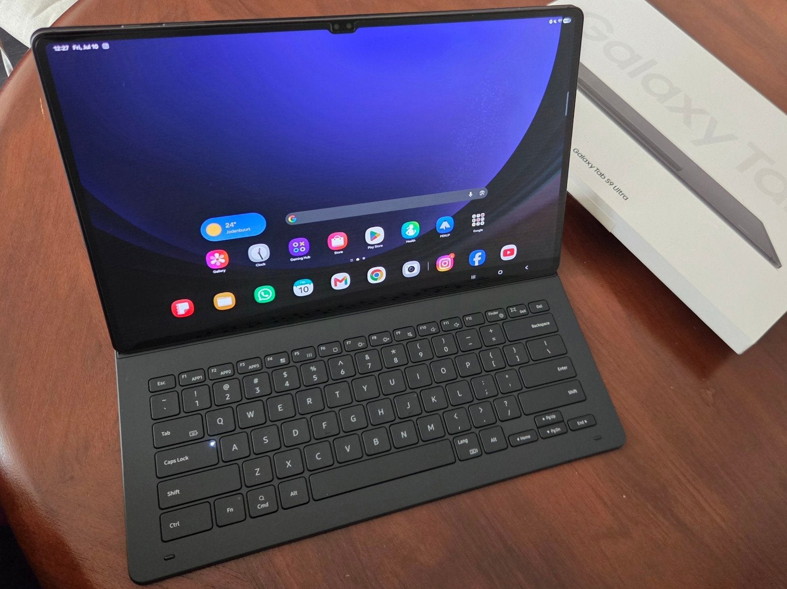 Samsung Galaxy Tab S9 Ultra 256GB met toetsenbord en pen, 13 inch of meer, Ophalen of Verzenden, Zo goed als nieuw, Samsung