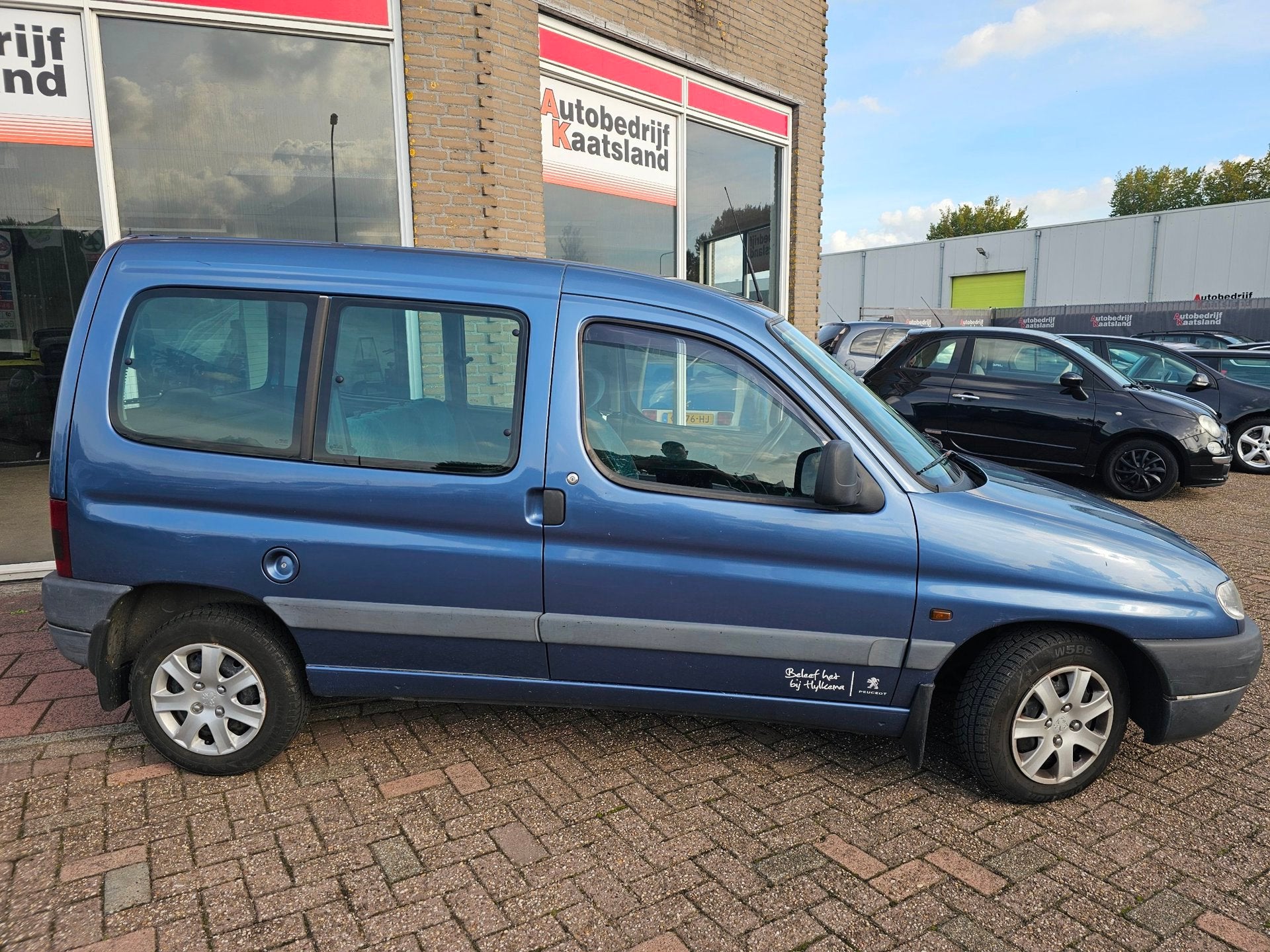Peugeot Partner 1.4 170C Break - Schuifdeur -, Auto's, Stof, Zwart, 4 cilinders, Blauw