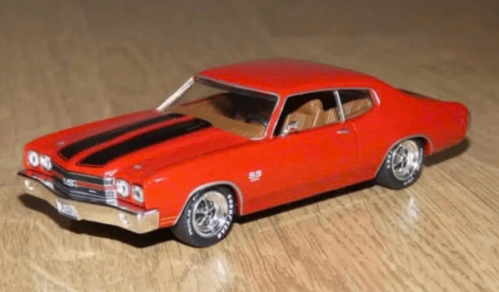 Chevrolet chevelle SS454 '70 schaal 1/43 American cars # 121, Verzenden, Nieuw, Auto, Overige merken