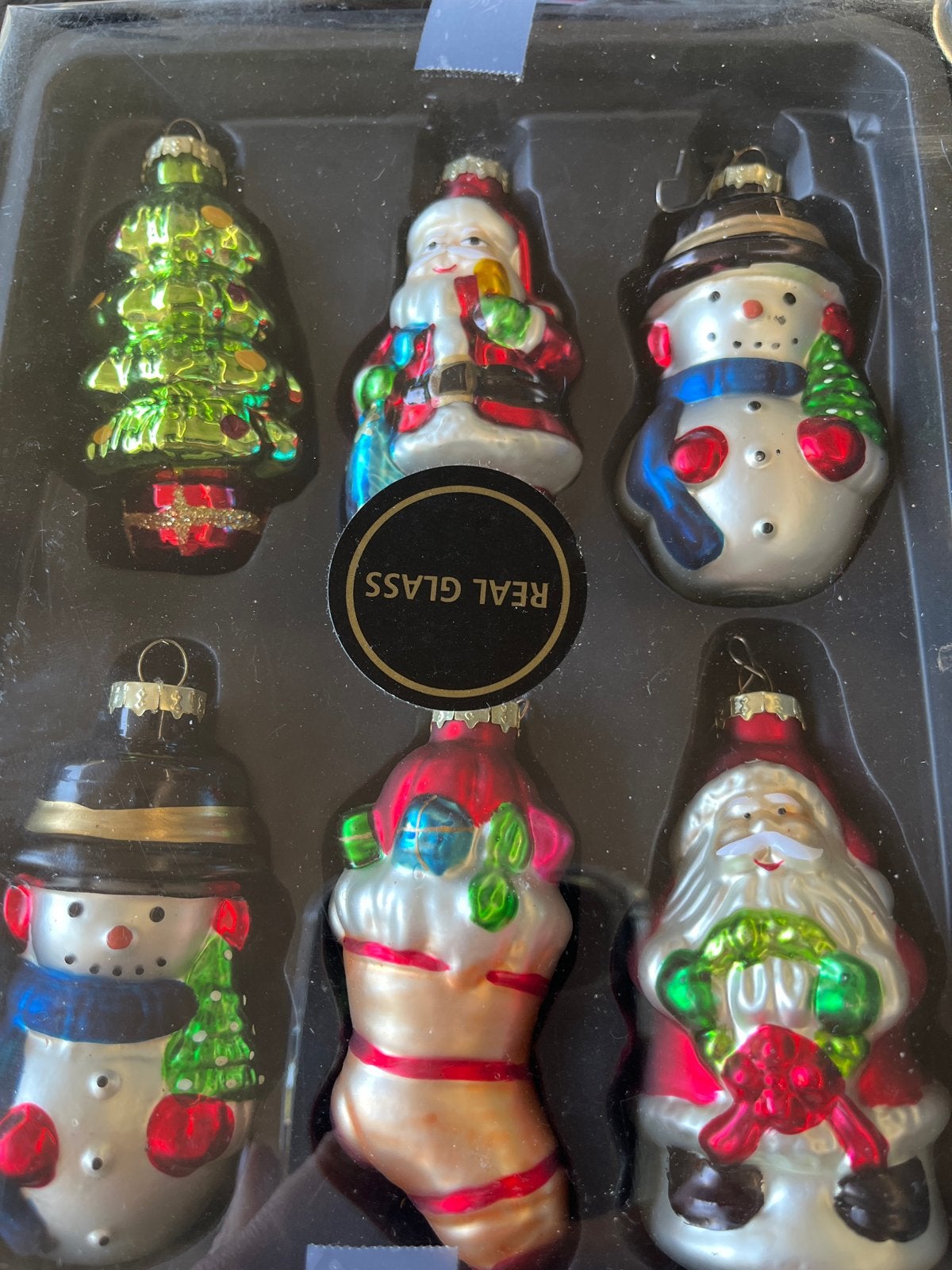 2 dozen kerstboomhangers glas tot 8cm, Ophalen of Verzenden